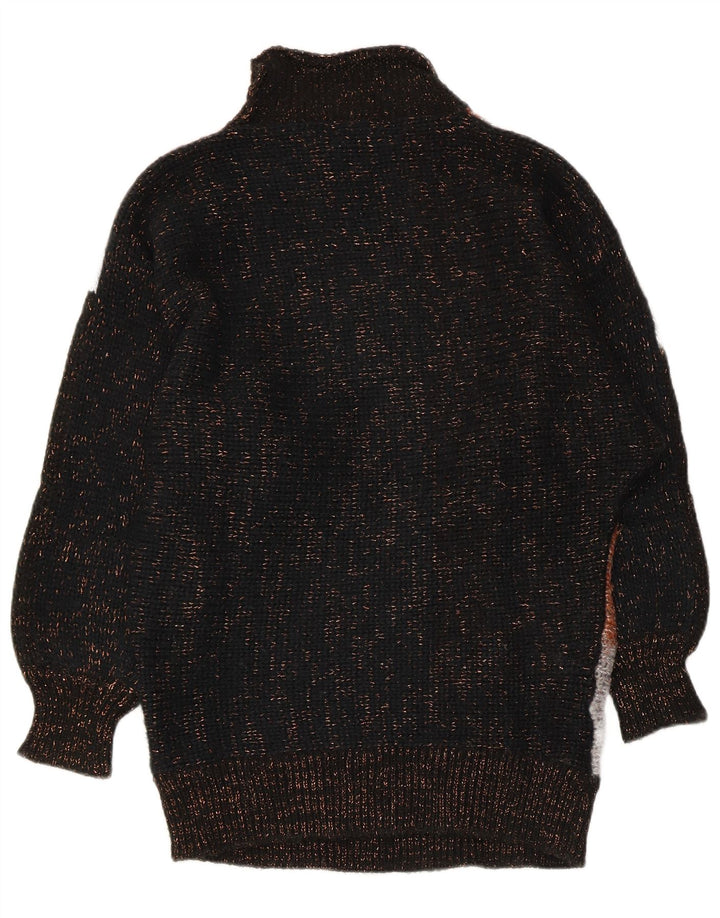 Niki Line Dame Roll Neck Jumper Sweater UK 16 Large Multicolor