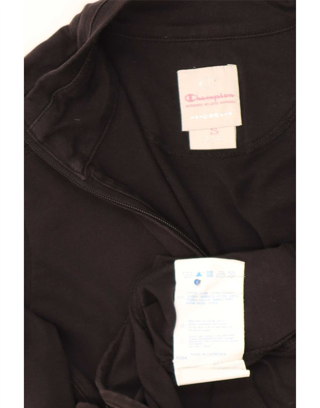 Champion Womens træningsdragt Topjakke UK 10 Small Black Bomuld
