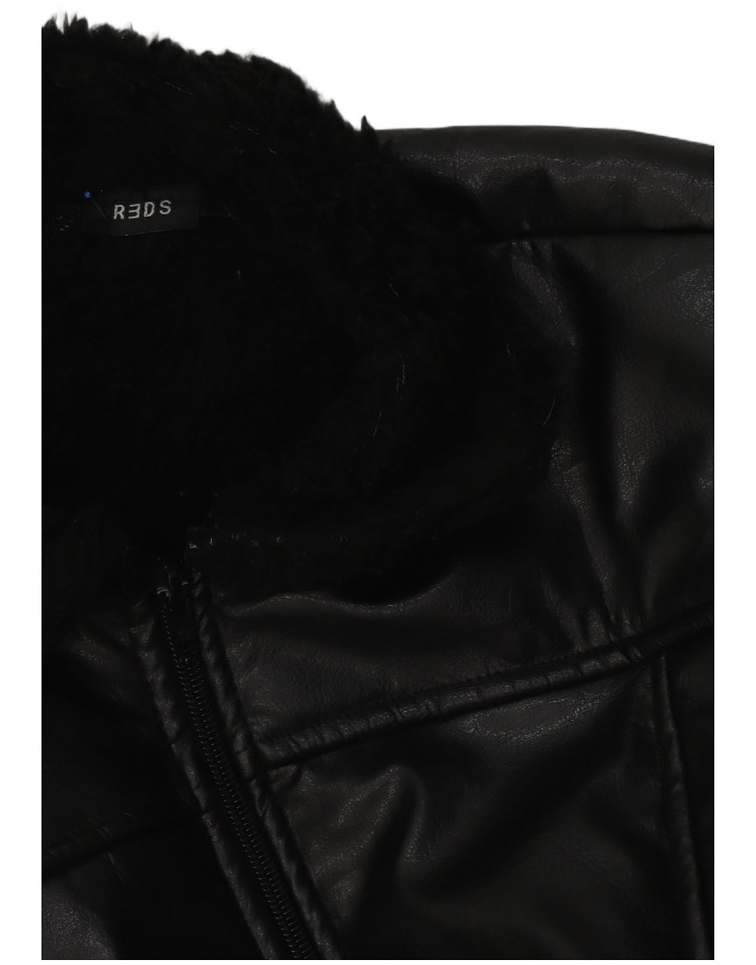 REDS Dame Shearling Jacket UK 12 Medium Black