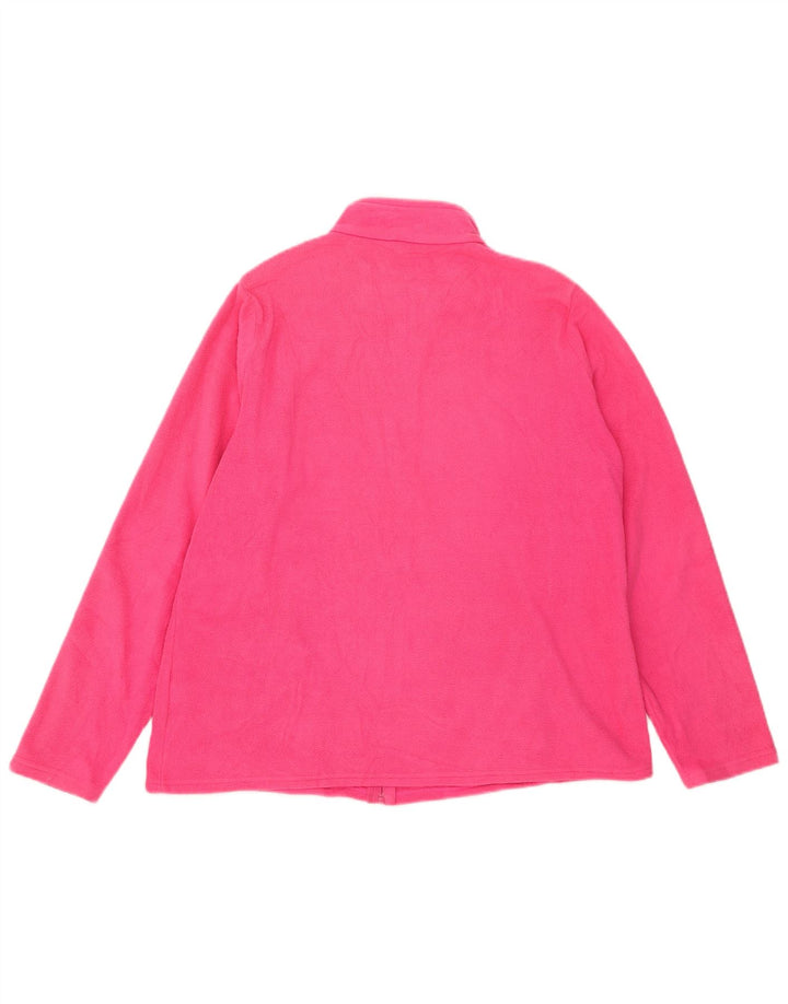 Marks & Spencer Fleecejakke til kvinder UK 20 2XL Pink Polyester