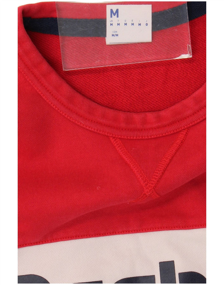 Reebok Dame Sweatshirt Jumper UK 14 Medium Flerfarvet Colourblock