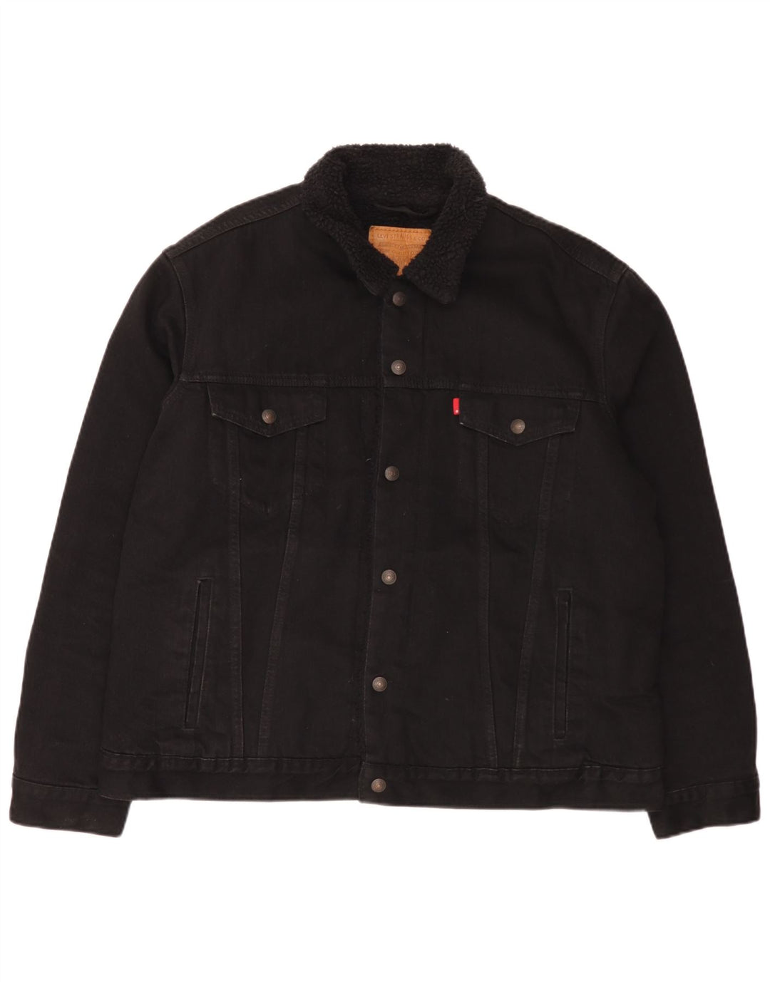 Levi's Herre denimjakke UK 42 XL Sort Bomuld