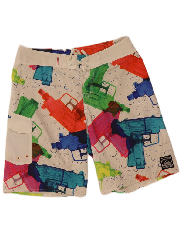 Quiksilver Mens Graphic Swimming Shorts Medium  Multicoloured Polyester