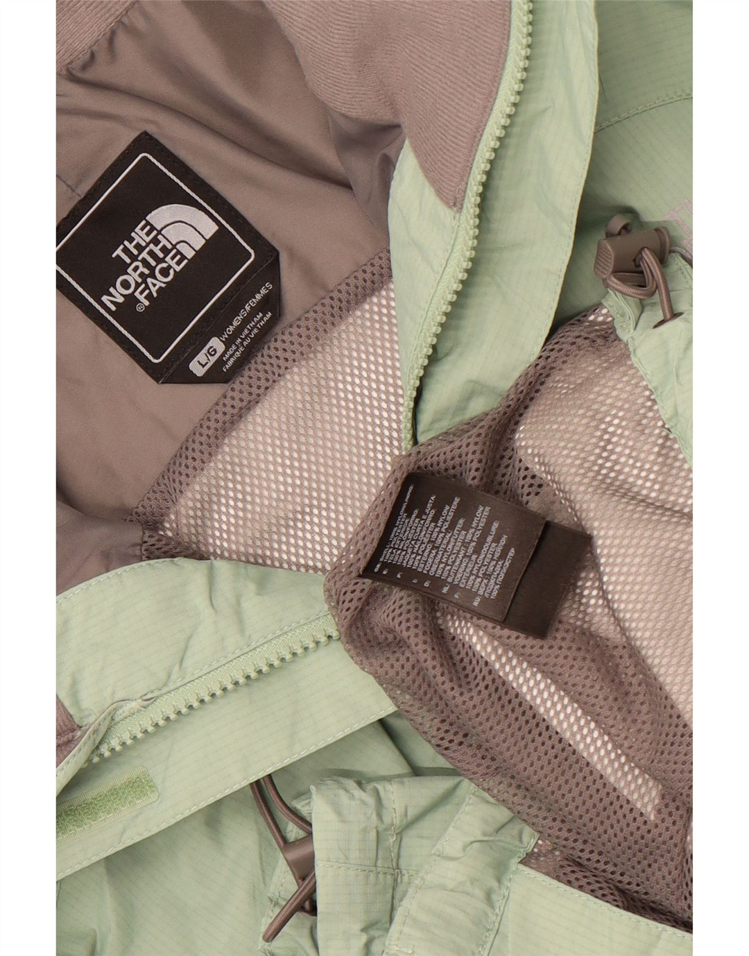The North Face Dame Oversized regnjakke UK 16 Stor Grøn Nylon