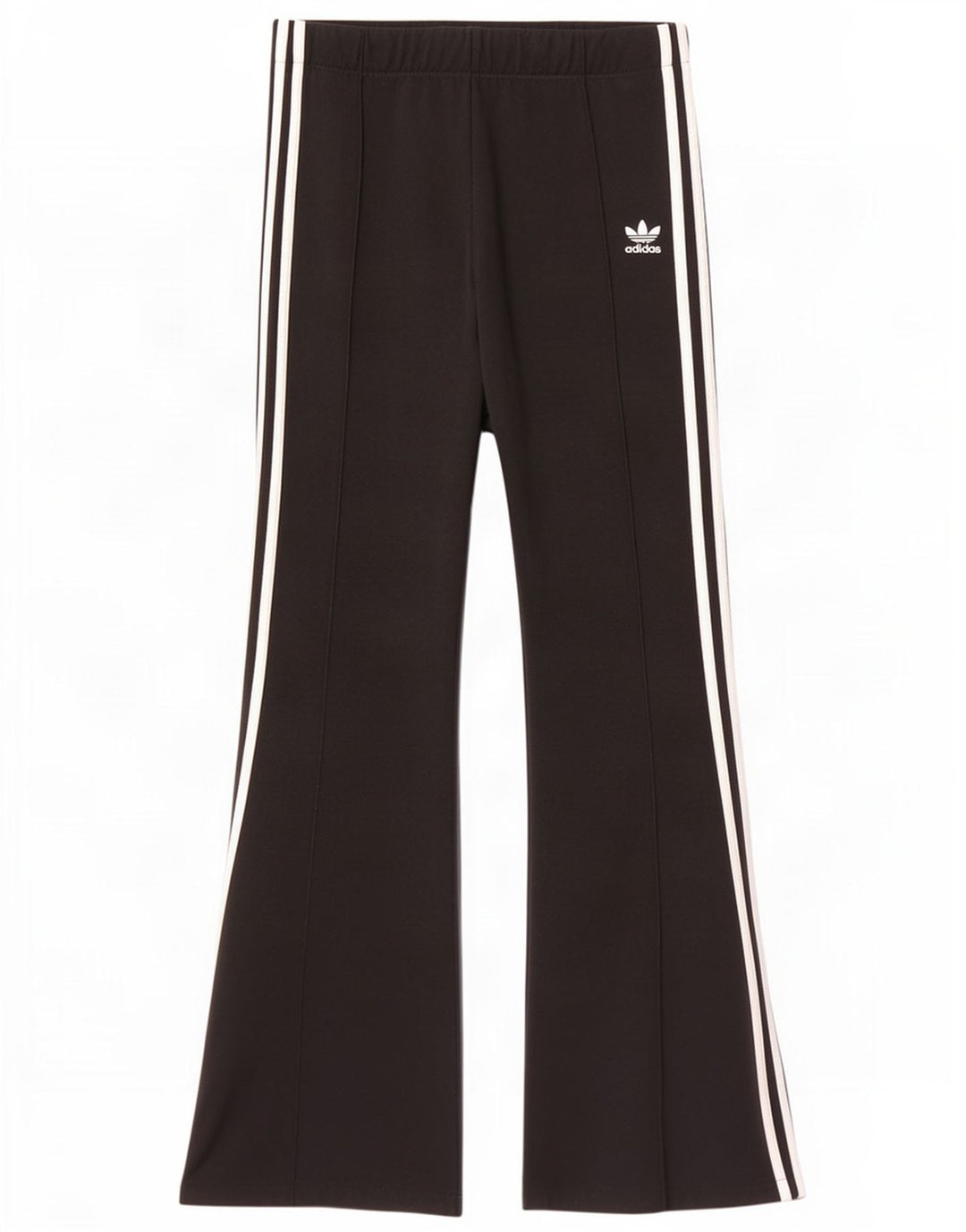 Adidas Dame Flare Træningsdragt Bukser UK 12 Medium Sort Polyester