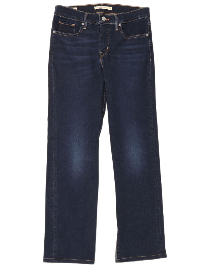 Levi's Dame 314 Shaping Straight Jeans W28 L28 Blå Bomuld