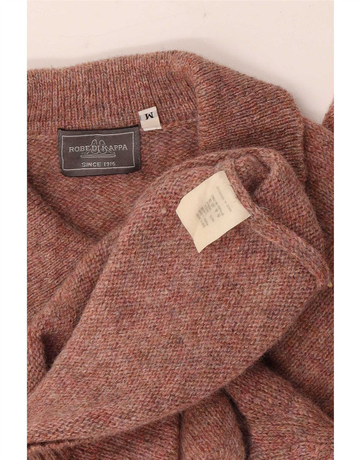 Kappa Herre Polo Neck trøje Sweater Medium Rød Flecked Uld