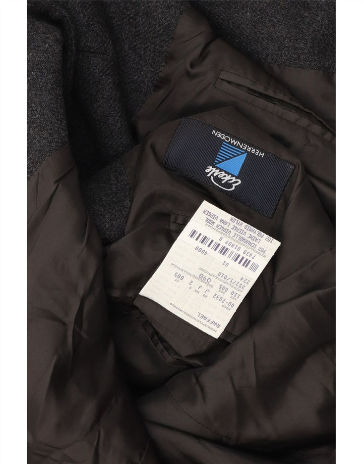 Hugo Boss Herre 3-knaps blazerjakke str. 098 Medium Grey Virgin Wool