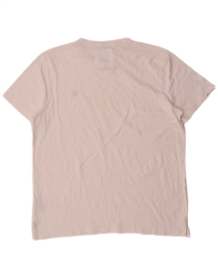 Crew Clothing Herre T-Shirt Top Stor Hvid Bomuld
