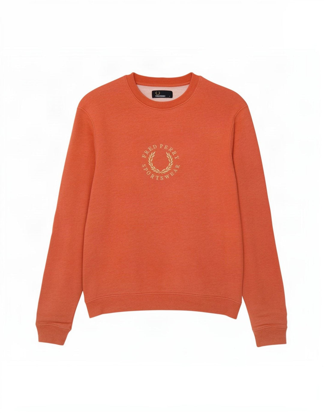 Fred Perry Herre Grafisk Sweatshirt Jumper Lille Rød Bomuld