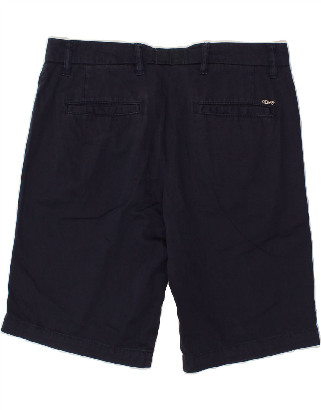 GUESS Womens Chino Shorts W28 Medium Navy Blue Cotton Vintage Guess and Second-Hand Guess from Messina Hembry 
