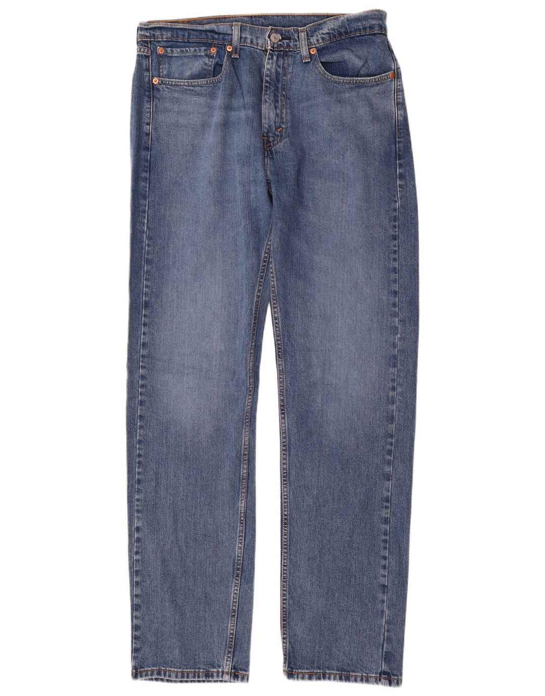 Levi's Herre 505 Straight Jeans W34 L34 Blå Bomuld