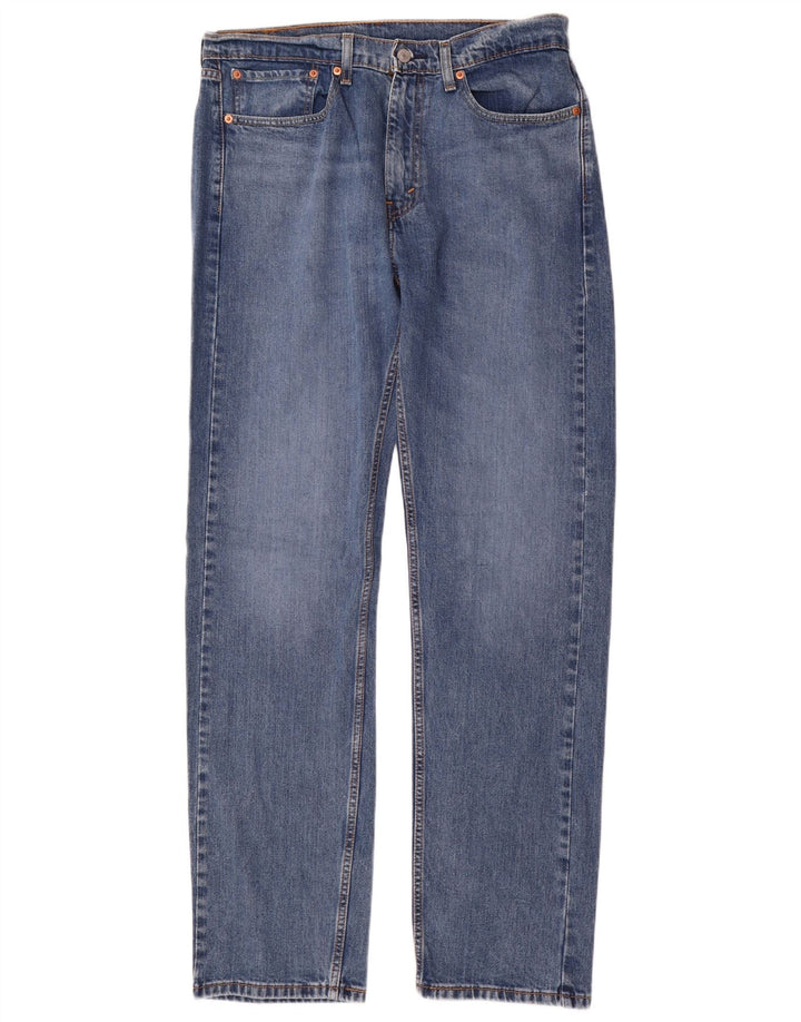 Levi's Herre 505 Straight Jeans W34 L34 Blå Bomuld