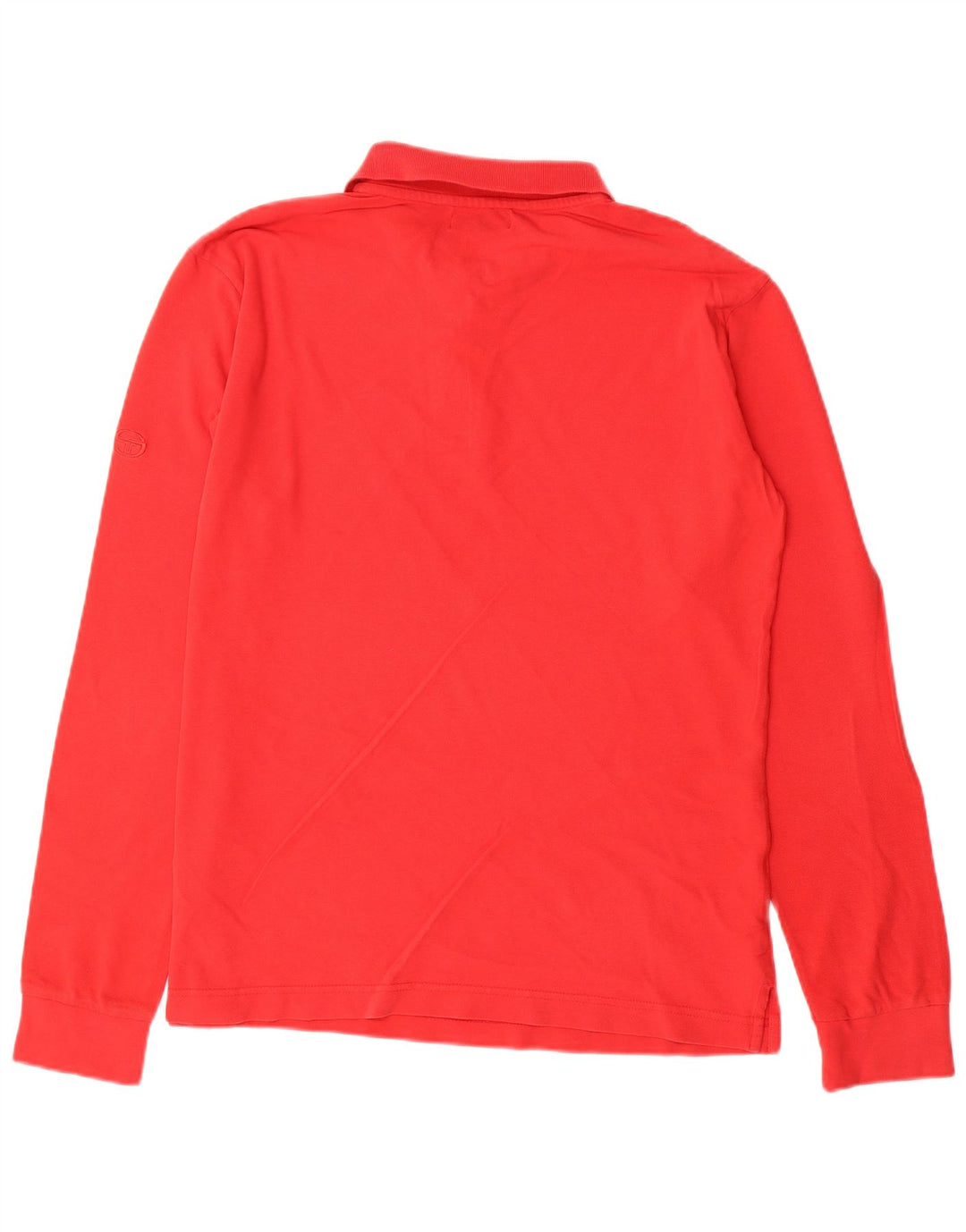 SERGIO TACCHINI Langærmet poloskjorte til mænd XL rød bomuld