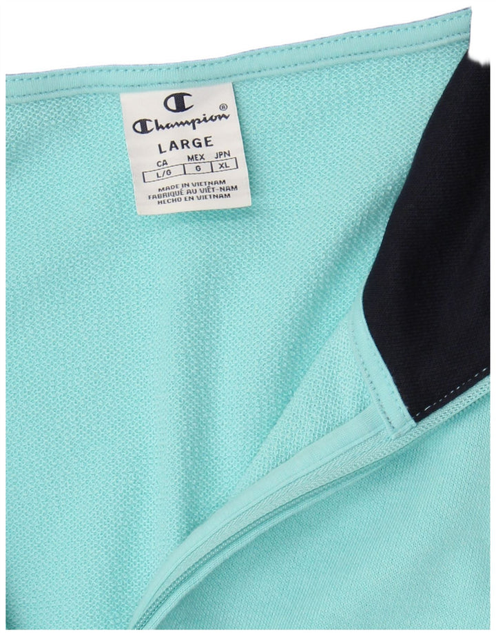 Champion Womens Grafisk træningsdragt Topjakke UK 16 Large Blue