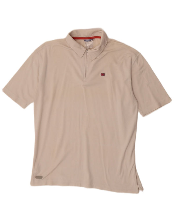 Reebok Herre Loose Fit Polo Shirt Medium Off White