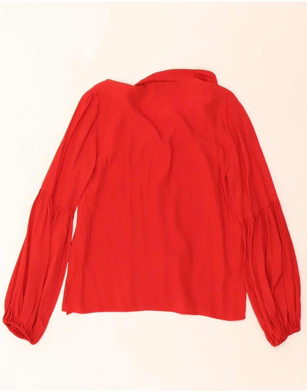 LIU JO Womens Front Tie Shirt Blouse UK 10 Small Red Vintage Liu Jo and Second-Hand Liu Jo from Messina Hembry 