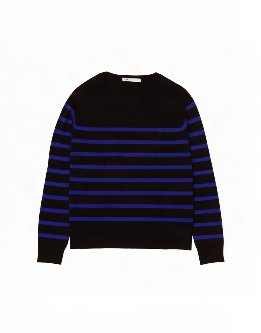 Zara Dame Jumper Sweater UK 10 Lille Sort Stribet
