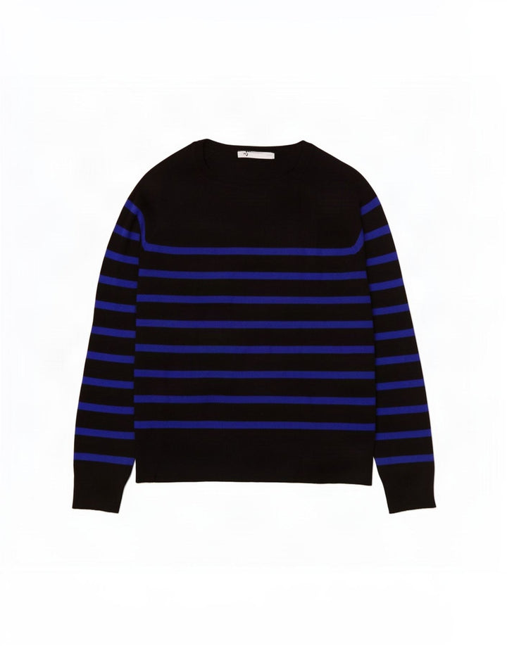 Zara Dame Jumper Sweater UK 10 Lille Sort Stribet