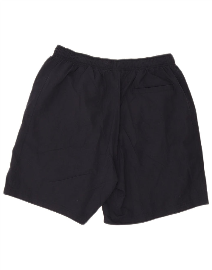 REEBOK Mens Sport Shorts Medium Navy Blue Polyester
