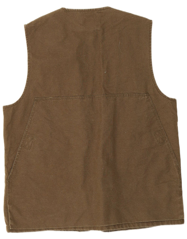 Beretta Mens Utility Gilet UK 38 Medium Khaki Cotton