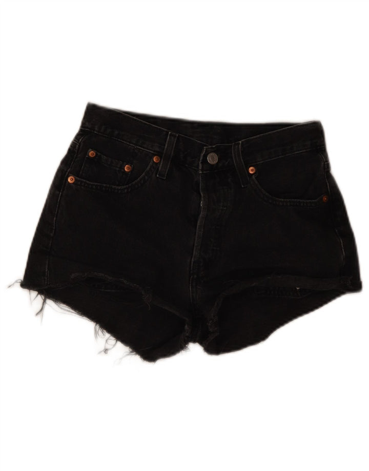 Levi's Womens 501 denimshorts W25 XS Grå bomuld