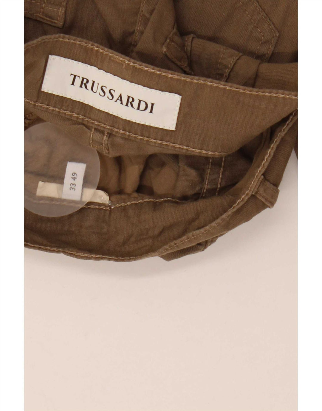 Trussardi Herre Slim Casual Bukser W33 L26 Khaki