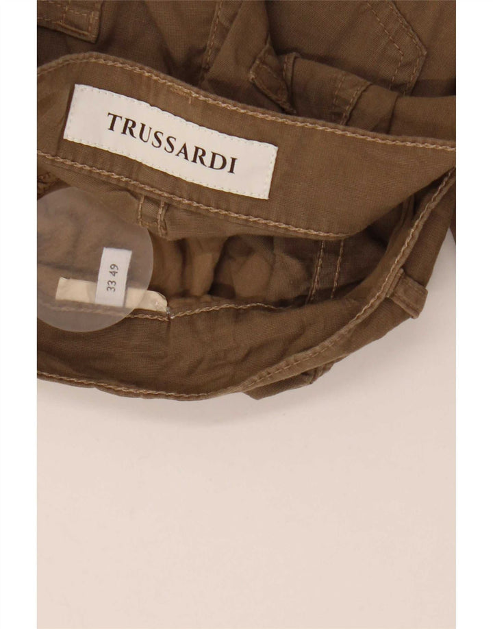 Trussardi Herre Slim Casual Bukser W33 L26 Khaki