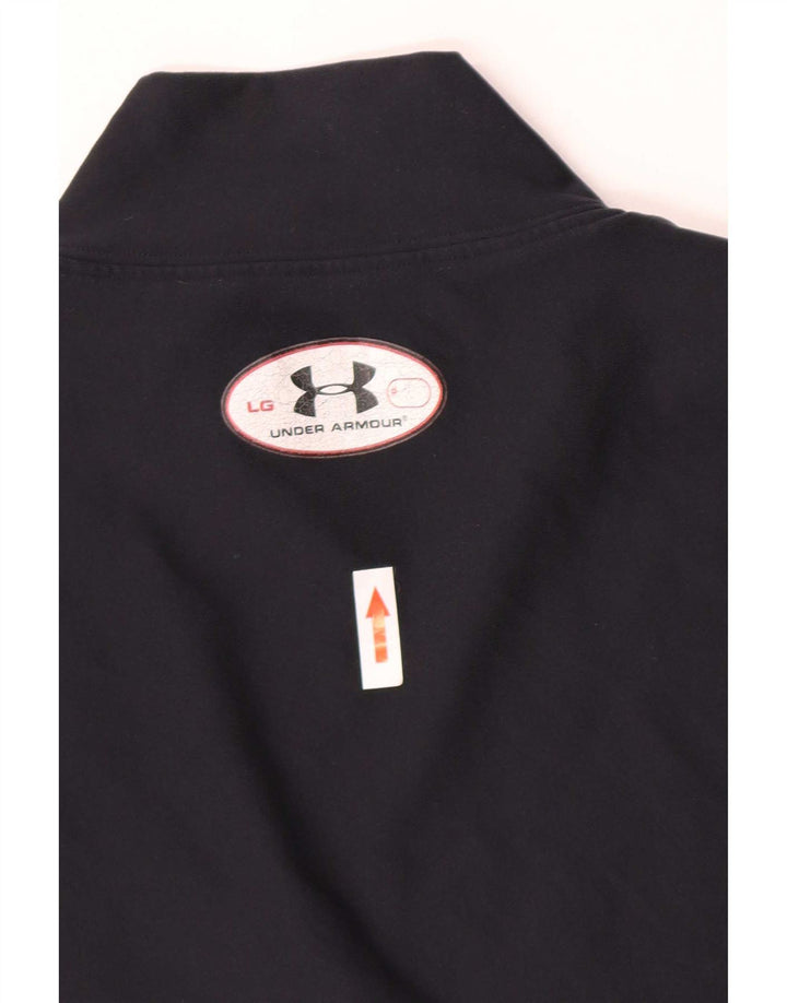 Under Armour Dame Top Langærmet UK 14 Large Navy Blue Nylon