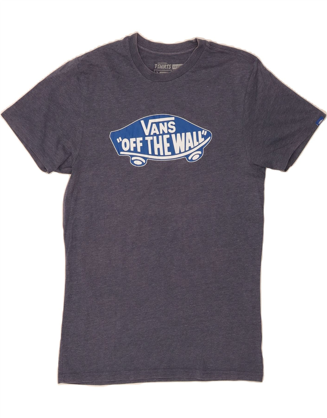 VANS Mens Custom Fit Graphic T-Shirt Top Medium Navy Blue Cotton Vintage Vans and Second-Hand Vans from Messina Hembry 