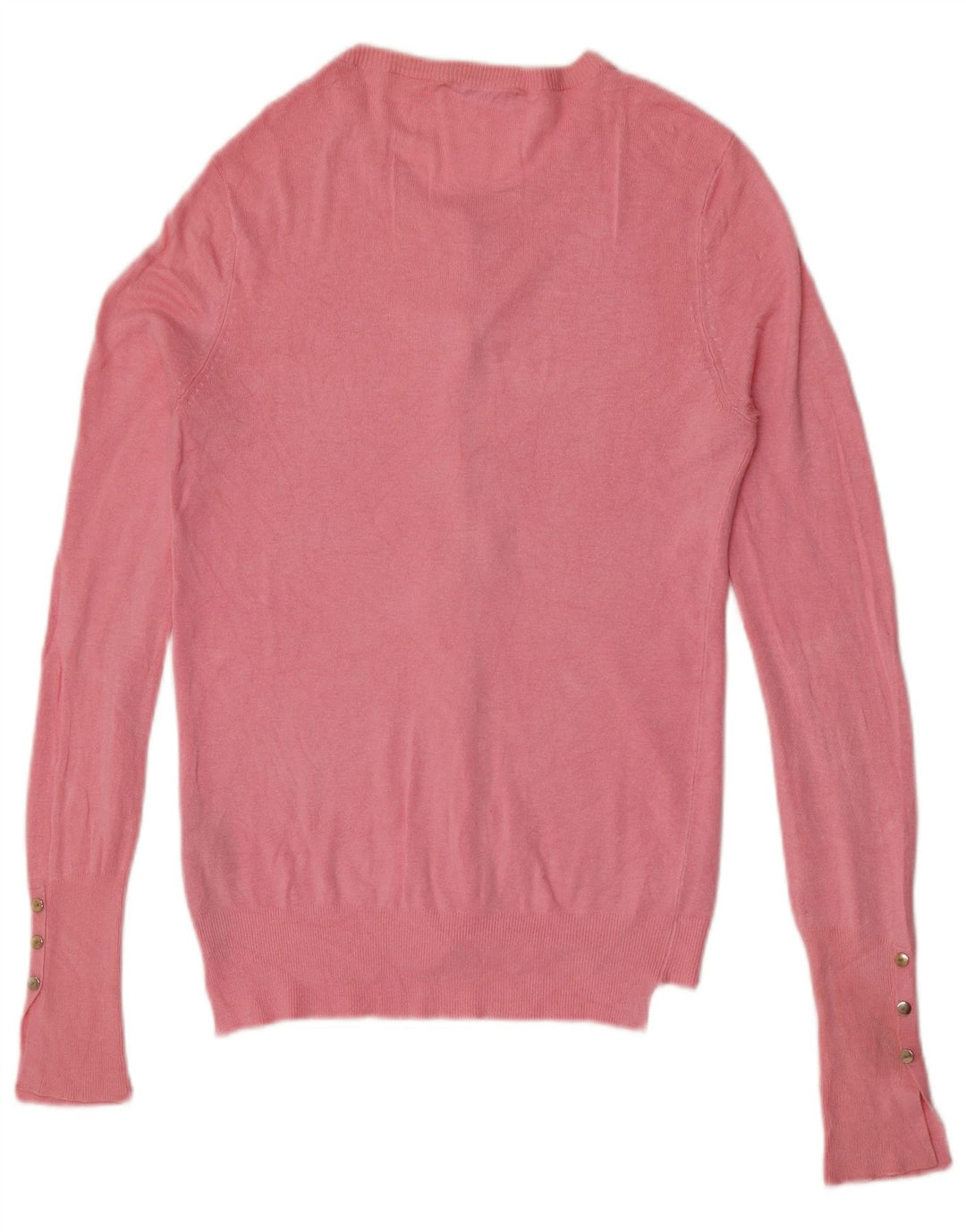 Zara Dame Cardigan Sweater UK 10 Small Pink Viscose