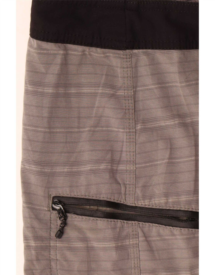 Rip Curl Badeshorts til mænd, store gråstribede polyester