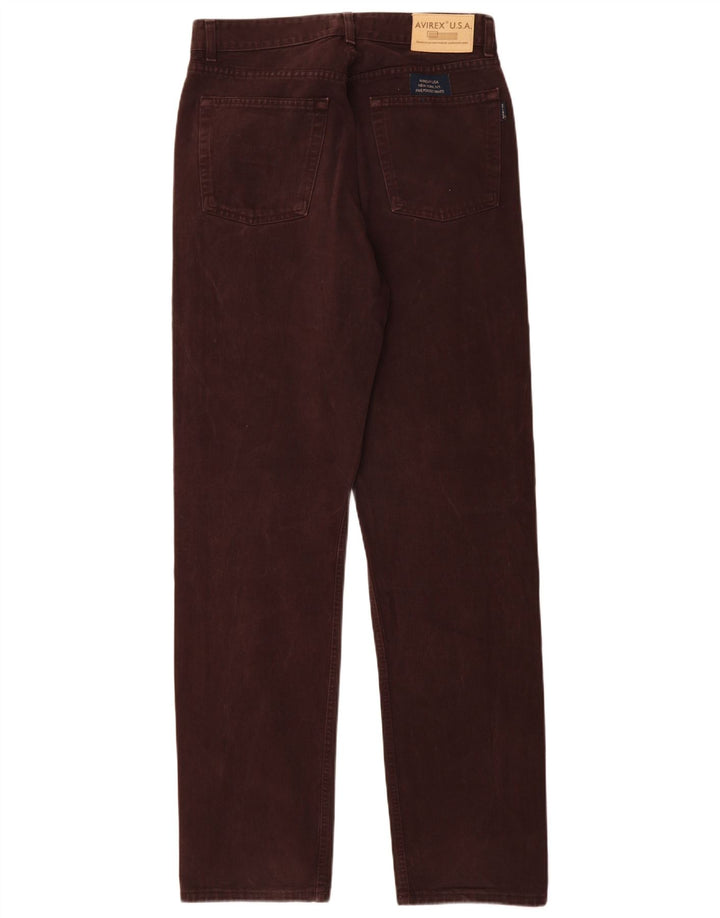 Avirex herre tilspidsede jeans W30 L35 brun bomuld
