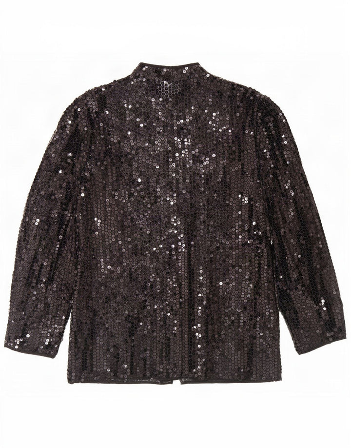 Del Mod Dame Sequin Cardigan Top EU 42 Stor Sort Polyester