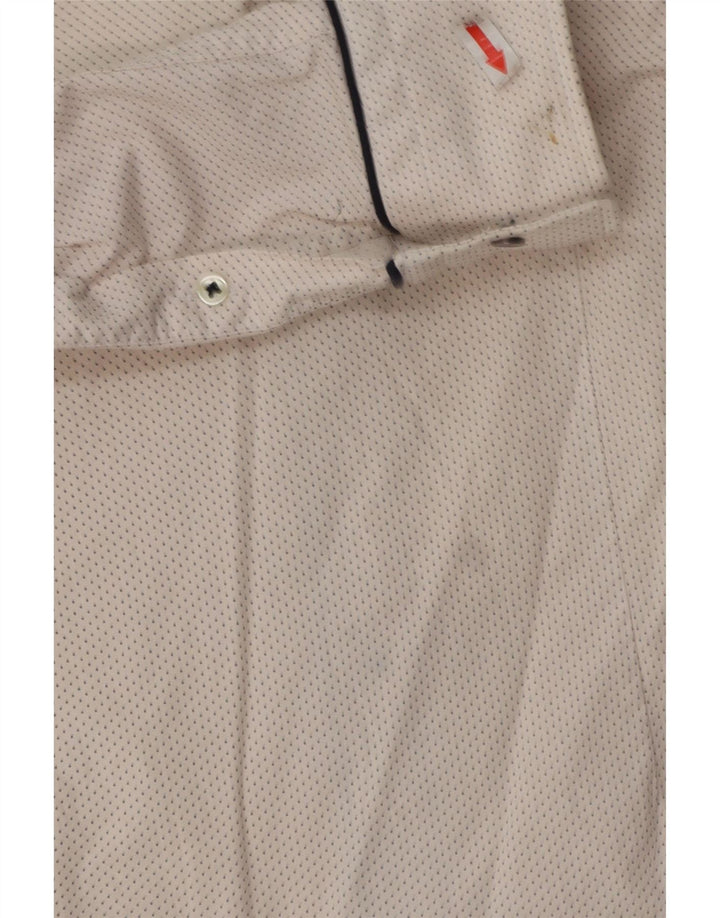 Zara Herre Slim Fit skjorte Medium hvid plettet bomuld