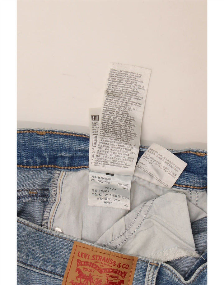 Levi's Super Skinny Jeans til kvinder W32 L31 blå bomuld