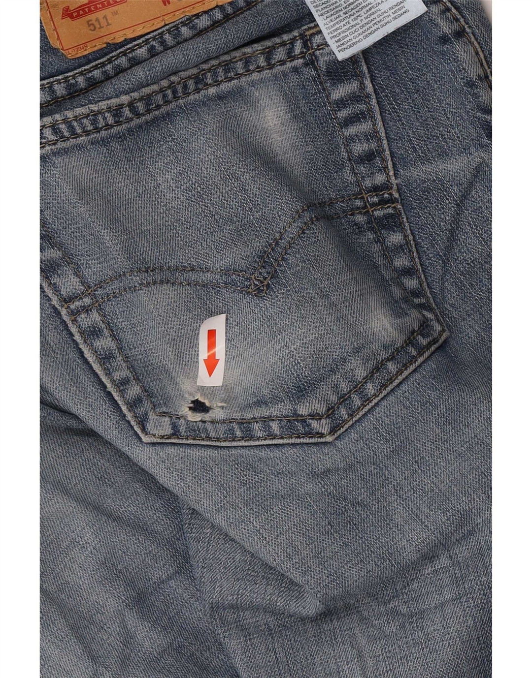 Levi's Herre 511 Slim Jeans W33 L34 Blå Bomuld