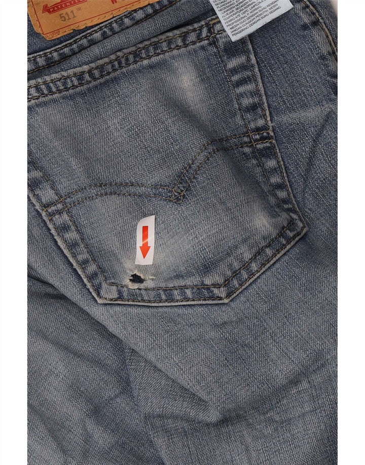 Levi's Herre 511 Slim Jeans W33 L34 Blå Bomuld