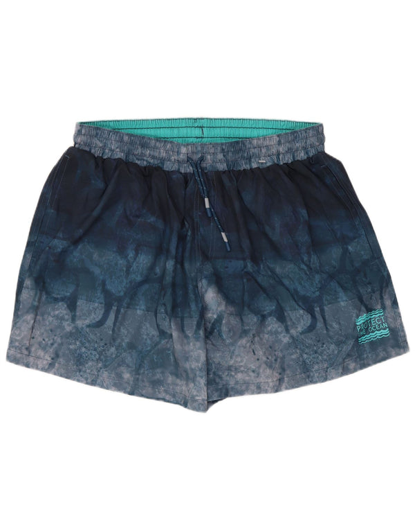 Mountain Warehouse Dame svømmeshorts UK 20 2XL Navy Blue Tie Dye