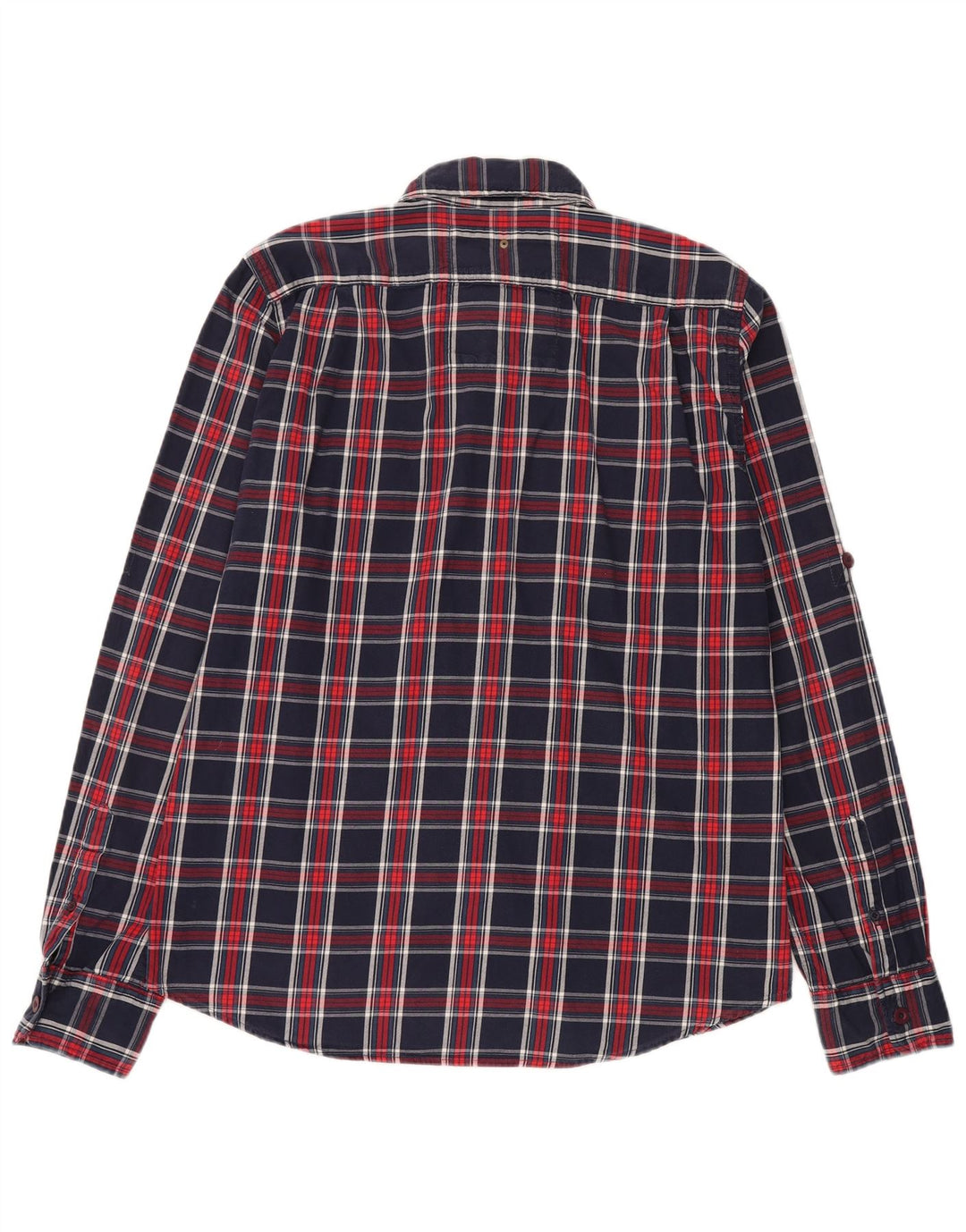 Superdry Flanelskjorte til mænd 2XL marineblå ternet bomuld