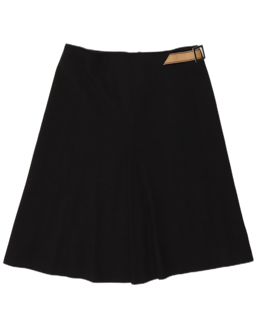 PAOLA ANTONINI Dame A-Line nederdel UK 14 Large W32 Black Wool