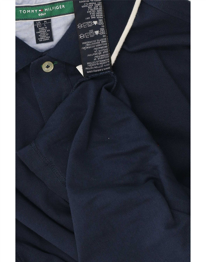 Tommy Hilfiger herre poloshirt Medium marineblå stribet bomuld