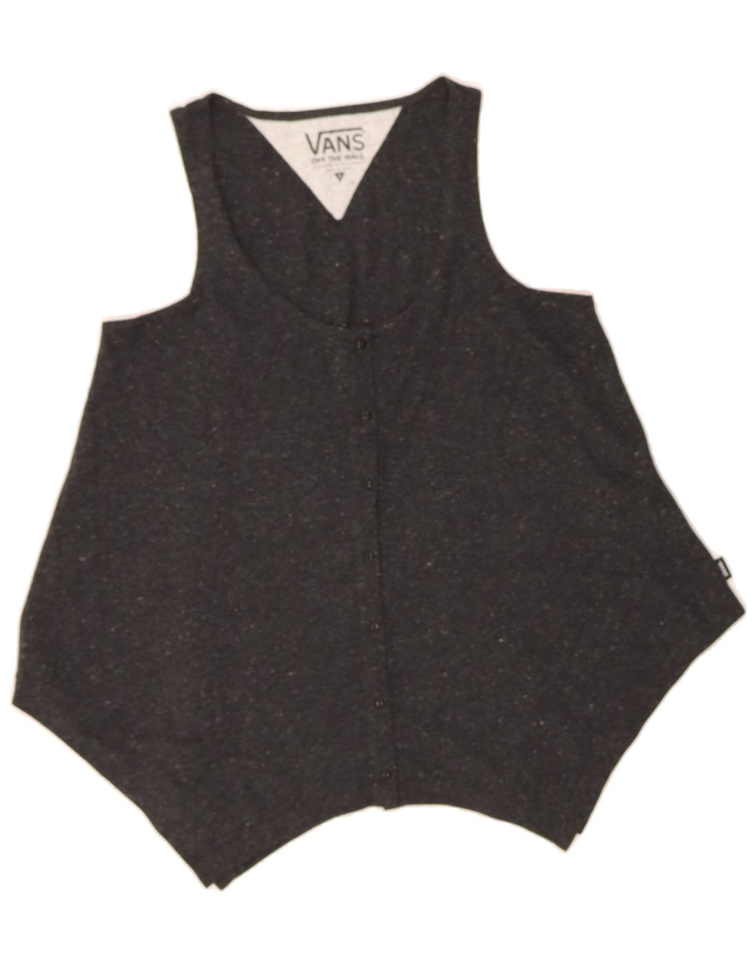 VANS Womens Sleeveless Shirt UK 10 Small Grey Vintage Vans and Second-Hand Vans from Messina Hembry 