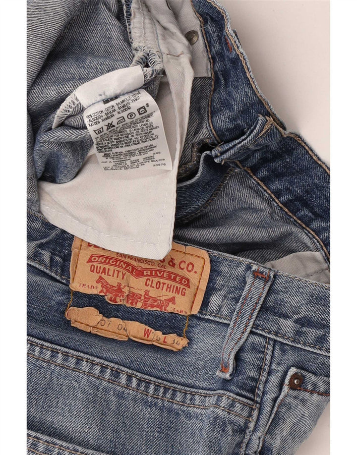 Levi's Straight Jeans til mænd W36 L27 blå bomuld