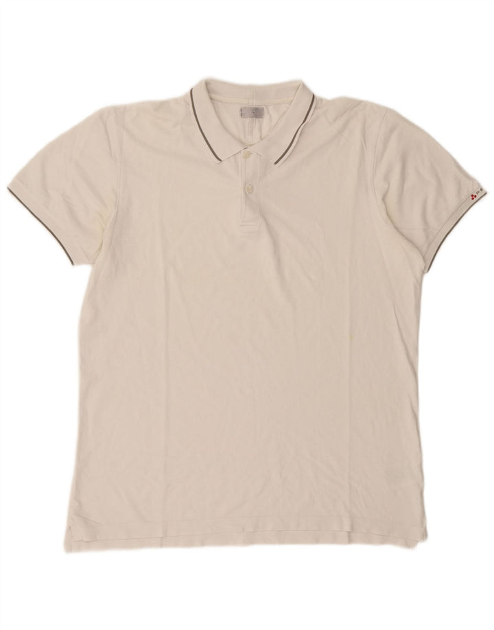 PEUTEREY Polo skjorte til mænd 2XL hvid bomuld