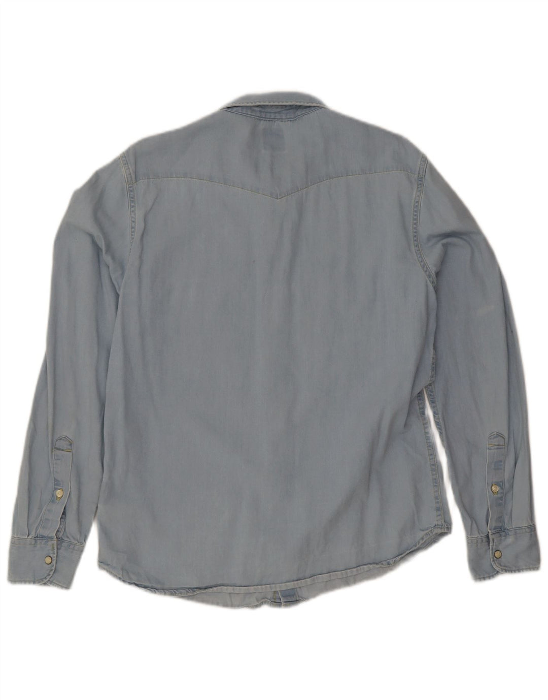 Lee Dame Slim Fit Denim Skjorte Stor Blå Bomuld