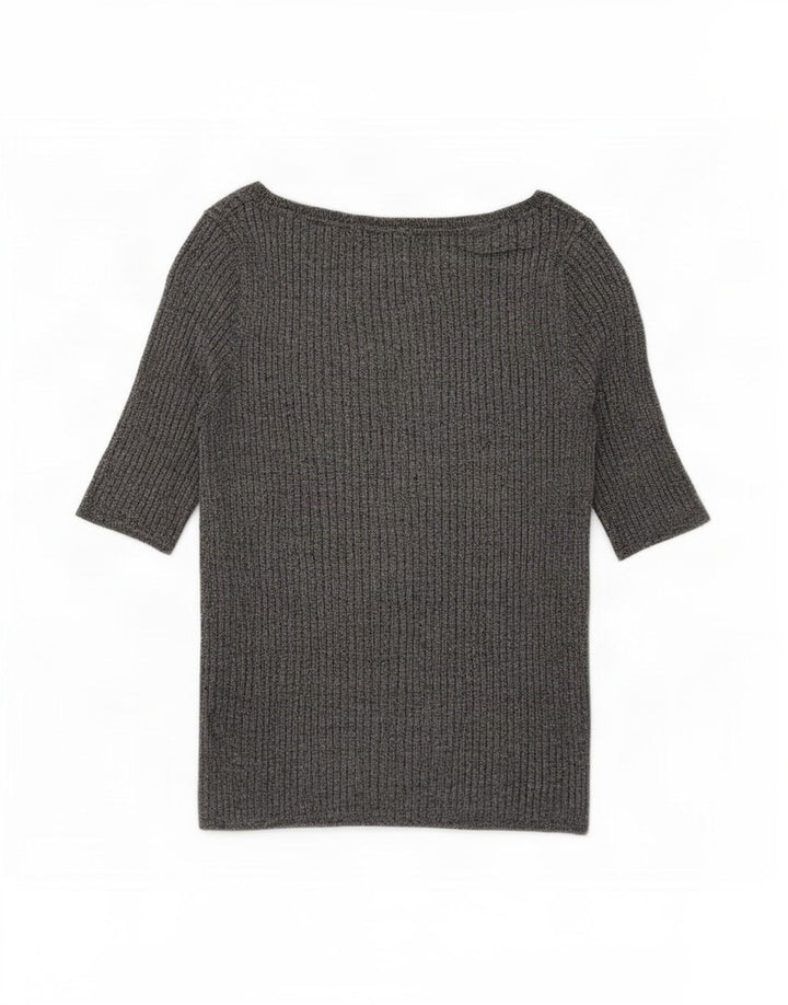 Marks & Spencer Damebluse Top UK 14 Medium Grey Viscose