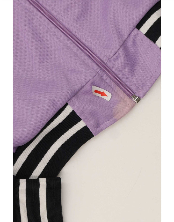 Kappa træningsdragt topjakke til kvinder UK 16 Stor lilla Colourblock Polyester