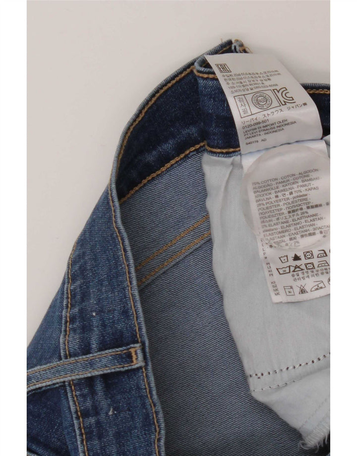 Levi's Dame Distressed Skinny Jeans W32 L30 Blå Bomuld