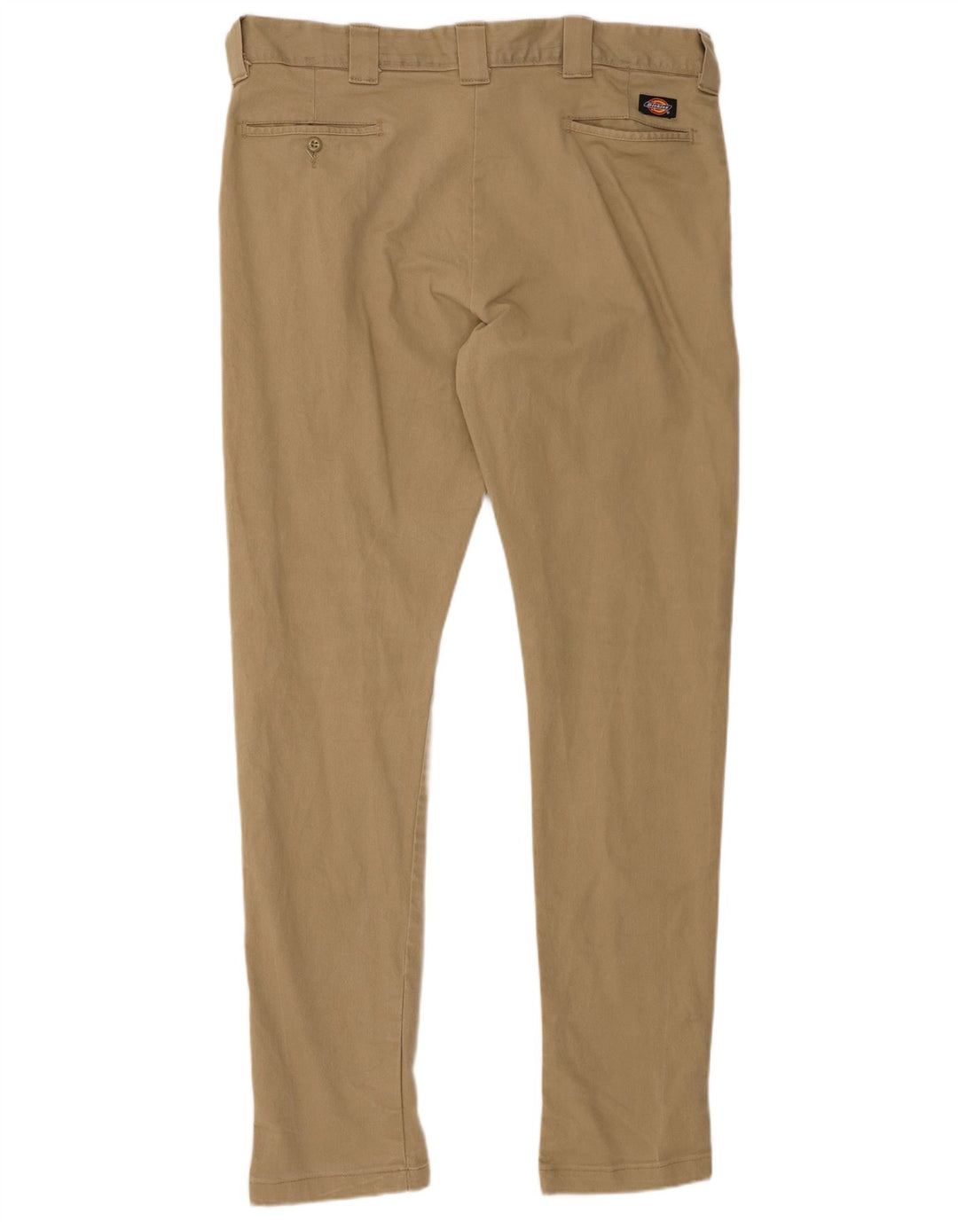 DICKIES Herre Slim Skinny Chino Bukser W38 L34 Beige Bomuld